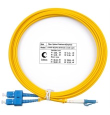 Шнур оптический duplex LC-SC 9/125 sm 3м LSZH Cabeus FOP(d)-9-LC-SC-3m