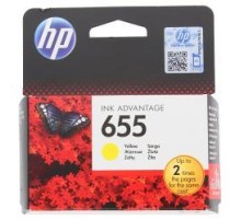 Картридж Cartridge HP 655 для DJ IA 3525/5525/4515/4525, желтый  (600 стр) (незначительное повреждение коробки)