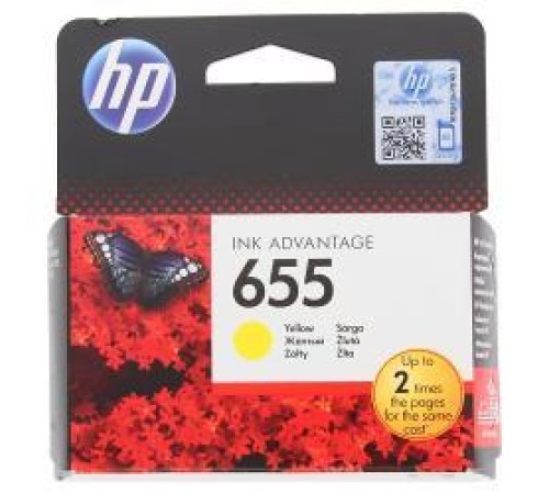 Картридж Cartridge HP 655 для DJ IA 3525/5525/4515/4525, желтый  (600 стр) (незначительное повреждение коробки)