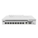 Маршрутизатор MikroTik Cloud Router Switch 309-1G-8S+IN with Dual core 800MHz CPU, 512MB RAM, 1xGigabit LAN, 8 x SFP+ cages, RouterOS L5 or SwitchOS (dual boot), passive desktop case, rackmount ears, PSU