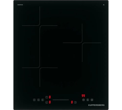 Варочная поверхность Kuppersberg/ Варочная поверхность Kuppersberg, индукция, High-Tech, прямой край, 9 уровней мощности, бустер, Stop and Go, Flexi-zone, автоматическое отключение, таймер, индикатор остаточного тепла, сенсорное управление, цвет черный