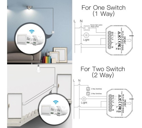 Реле MOES Wi-Fi+RF Switch Module (Вскрытая упаковка) Реле MOES Wi-Fi+RF Switch Module (Вскрытая упаковка)