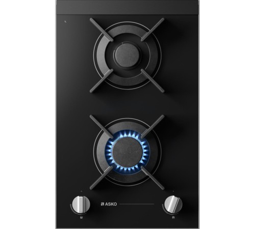 Газовая варочная панель ASKO/ Арт. 741472 ; Газовая варочная панель ASKO, 2 зоны,материал стеклокерамика,кольцо для вока-чугун,электроподжиг, цвет черный