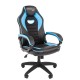 Офисное кресло Chairman   game 16 Россия экопремиум черный/голубой