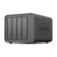 система хранения данных TerraMaster F4-212 tower NAS QC 1,7Ghz/2Gb/TRAID,JBOD,RAID0,1,10,5,6/up to 4 HS SATA(3,5' or 2,5')/2xUSB/1xGbE RJ-45/iSCSI/1xPS/1YW
