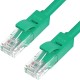 Greenconnect Патч-корд прямой 30.0m, UTP кат.5e, зеленый, позолоченные контакты, 24 AWG, литой, GCR-LNC05-30.0m, ethernet high speed 1 Гбит/с, RJ45, T568B