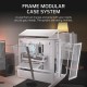 Корпус без блока питания/ Case Corsair Frame 4000D, Midi-Tower, TG, no fan, 2xUSB-A 3.2, 1xUSB 3.2 Type-C, E-ATX, ATX, mATX, mITX White