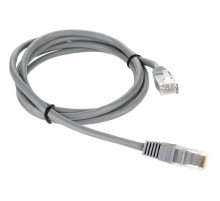 Патчкорд/ Патчкорд литой "Telecom" UTP кат.5е 1,5м серый
