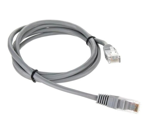Патчкорд/ Патчкорд литой "Telecom" UTP кат.5е 1,5м серый