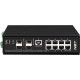 Промышленный управляемый (L2+) HiPoE коммутатор Gigabit Ethernet/ Промышленный управляемый (L2+) HiPoE коммутатор Gigabit Ethernet на 8GE PoE + 4 GE SFP порта с функцией мониторинга температуры/ влажности/ напряжения. Порты: 1 x GE (10/100/1000Base-T) с P