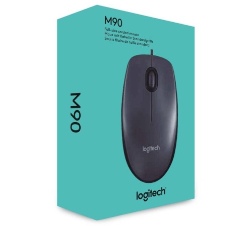 Мышь Logitech M90 Black (черная,оптическая, 1000dpi, USB, 1.8м) (арт.910-001795, M/N: M-U0026) (Мятая упаковка) Мышь Logitech M90 Black (черная,оптическая, 1000dpi, USB, 1.8м) (арт.910-001795, M/N: M-U0026) (Мятая упаковка)