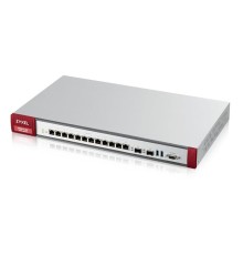 Межсетевой экран/ ZYXEL ZyWALL USG FLEX 700 Firewall with a set of 1 year subscriptions (AS, AV, CF, IDP), Rack, 12 configurable (LAN / WAN) GE ports, 2xSFP, 2xUSB3.0, AP Controller (8/264), Device HA Pro