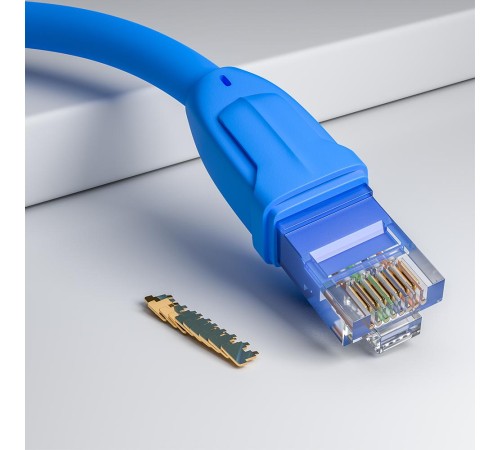 GCR Патч-корд прямой 0.75m UTP кат.6, синий, 24 AWG, ethernet high speed, RJ45, T568B, GCR-52399 GCR Патч-корд прямой 0.75m UTP кат.6, синий, 24 AWG, ethernet high speed, RJ45, T568B, GCR-52399