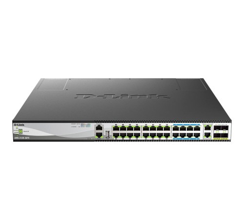 Коммутатор/ Управляемый L3 PoE-коммутатор, стек, 16x2.5GBase-T, 8x5GBase-T, 2x10GBase-T, 4x25GBase-X SFP28