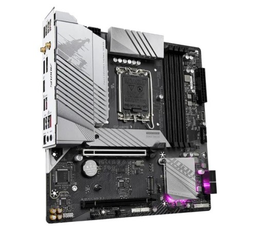 Материнская плата GIGABYTE B760M AORUS ELITE AX, LGA1700, B760, 4*DDR5, 4*SATA, 2*M.2, 4*USB 3.2, 4*USB 2.0, Type-C, 2*PCIx16, HDMI+DP, mATX