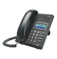 Телефон D-Link IP-телефон с поддержкой PoE, 1x100Base-TX PoE WAN, 1x100Base-TX LAN, без адаптера питания в комплекте