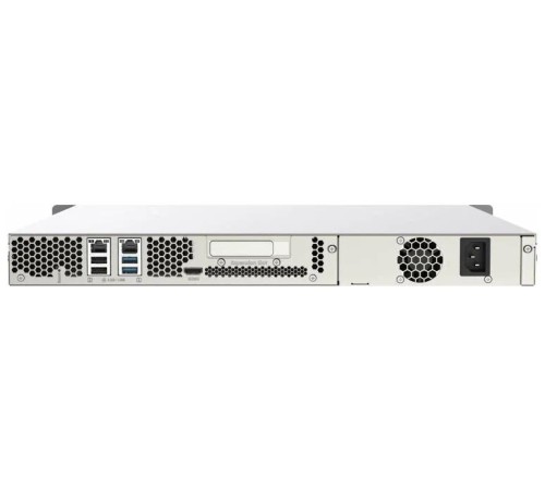Сетевое хранилище без дисков/ SMB QNAP TS-453DU-4G NAS 4 HDD trays, rackmount 1U, 1 PSU. 4-core Intel Celeron J4125 2.0 GHz (up to 2.7 GHz), 4 GB RAM (1 x 4 GB) up to 8 GB (2 x 4GB), 2.5 Gigabit Ethernet x 2, 4xUSB, 1xHDMI . W/o rail kit RAIL-B02 Сетевое хранилище без дисков/ SMB QNAP TS-453DU-4G NAS 4 HDD trays, rackmount 1U, 1 PSU. 4-core Intel Celeron J4125 2.0 GHz (up to 2.7 GHz), 4 GB RAM (1 x 4 GB) up to 8 GB (2 x 4GB), 2.5 Gigabit Ethernet x 2, 4xUSB, 1xHDMI . W/o rail kit RAIL-B02