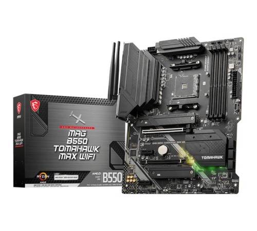 Материнская плата/ MB MSI AMD B550 sAM4, 4xDDR4(128GB), HDMI 2.1/DP, 1xPCIe 4.0x16, 1xPCIe 3.0x16, 2xPCIe 3.0, 1xLAN (2.5GbE), Wi-Fi, BT, 6xSATA 6Gb/s, 2xM.2, 1xUSB-C, 3xUSB 3.2, 2xUSB 2.0, 1xPS/2, ATX Материнская плата/ MB MSI AMD B550 sAM4, 4xDDR4(128GB), HDMI 2.1/DP, 1xPCIe 4.0x16, 1xPCIe 3.0x16, 2xPCIe 3.0, 1xLAN (2.5GbE), Wi-Fi, BT, 6xSATA 6Gb/s, 2xM.2, 1xUSB-C, 3xUSB 3.2, 2xUSB 2.0, 1xPS/2, ATX