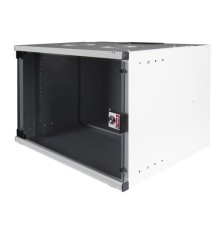  LANDE SET SOHO 19" Телекоммуникационный настенный шкаф 12U, 540х400х592мм, стеклянная передняя дверь, предсобранный, цвет серый