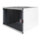 LANDE SET SOHO 19" Телекоммуникационный настенный шкаф 12U, 540х400х592мм, стеклянная передняя дверь, предсобранный, цвет серый