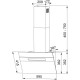 Вытяжка Franke/ Best, Вытяжка наклонная STERLING 60 WH, 60 см, 1400 м3/ч, сенсорное управление, LED освещение, 69 дБ, Угольный фильтр Ф-10 (опция), цвет белый
