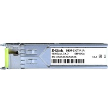 Трансивер/ 330T/10KM WDM SFP Transceiver, 1000Base-BX-D, Simplex LC, TX: 1550nm, RX: 1310nm, Single-mode, 10KM