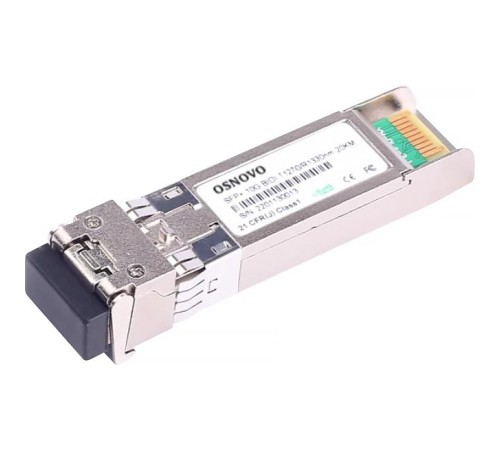 Трансивер/ OSNOVO SFP-S1LC15-10G-1270-1330 Оптический SFP Модуль 10G, одно волокно Single Mode, LC, до 20км, Tx:1270/Rx:1330, DDM Трансивер/ OSNOVO SFP-S1LC15-10G-1270-1330 Оптический SFP Модуль 10G, одно волокно Single Mode, LC, до 20км, Tx:1270/Rx:1330, DDM