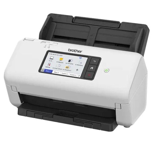Сканер Brother Документ-сканер ADS-4700W, 40 стр/мин, цветной, 1200 dpi, Duplex, ADF80, Wi-Fi, USB 3.0,Touch Screen 10,9 см, Scan to Net, Ex.ADS-2800W