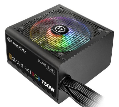 Блок питания Thermaltake Smart BX1 RGB (PS-SPR-0750NHSABE-1), 750W, APFC, 80+ Bronze, non-modular Блок питания Thermaltake Smart BX1 RGB (PS-SPR-0750NHSABE-1), 750W, APFC, 80+ Bronze, non-modular