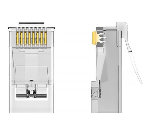 Коннектор Vention RJ45 (8p8c), UTP, cat. 6A, под витую пару (50шт.)