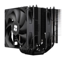 Кулер для процессора/ CPU Cooler Thermalright Phantom Spirit 120 SE Black (4-pin PWM, 154mm, Ni/Cu, 7x6mm, 2x120mm, 66.17CFM, 25.6dBA, 1500RPM, S: 1200, 1700, 1851, 115X, AM4, AM5, silver, black)