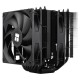 Кулер для процессора/ CPU Cooler Thermalright Phantom Spirit 120 SE Black (4-pin PWM, 154mm, Ni/Cu, 7x6mm, 2x120mm, 66.17CFM, 25.6dBA, 1500RPM, S: 1200, 1700, 1851, 115X, AM4, AM5, silver, black)