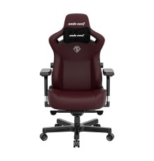 Кресло игровое Anda Seat Kaiser 3, цвет бордовый, размер XL (180кг), материал ПВХ (модель AD12)