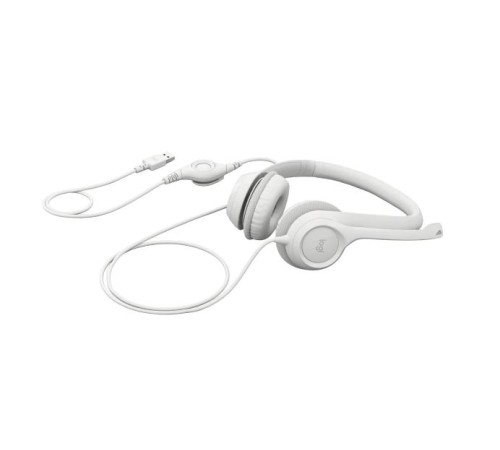Гарнитура/ Headset Logitech H390  USB White