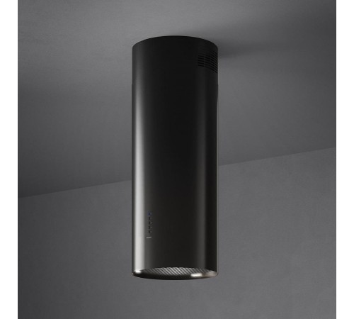 Вытяжка FALMEC POLAR EVO BLACK 35, 35 см, цилиндрическая, настенная, электронное/кнопочное управление, светодиодное освещение, 4 скорости, отвод/циркуляция, таймер, макс. производительность 800 м3/ч, угольный фильтр в комплекте, возможность работы с внешн