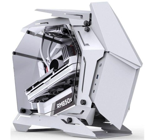 Корпус без блока питания/ Case JONSBO MOD-3 MINI, Midi-Tower, TG, no fans, 1xUSB-A 3.0 + 1xUSB-C 3.2, mATX, mITX White