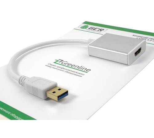 Greenconnect Конвертер-переходник USB 3.0 AM -> HDMI 19F серия Greenline GCR-U32HD2 Greenconnect Конвертер-переходник USB 3.0 AM -> HDMI 19F серия Greenline GCR-U32HD2
