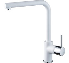 Смеситель RIVELATO Rivelato Смеситель для кухни Vico Г-обр. D-35мм, монтаж: вертикально на раковину, материал: латунь, цвет: иней хром