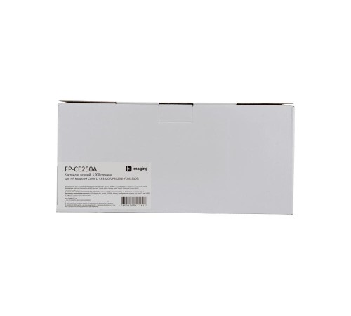 Картридж F+ imaging, черный, 5 000 страниц, для HP моделей Color LJ CP3520/CP3525dn/CM3530fs (аналог CE250A/CRG723BK/CRG323BK), FP-CE250A