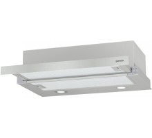 Вытяжки GORENJE/ Встраиваемая вытяжка, ширина 60 см, механическое управление, отвод и рециркуляция, 450 м3/ч, нержавеющая сталь