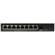 Коммутатор ORIGO Неуправляемый PoE-коммутатор, 8x100Base-TX PoE, 1x1000Base-X SFP, PoE-бюджет 80 Вт, корпус металл
