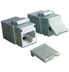 Повторитель портов Повторитель портов RJ-45, неэкранированный, кат.6, формата Keystone, белый