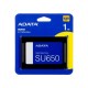 Твердотельный накопитель/ ADATA SSD Ultimate SU650, 1000GB, 2.5" 7mm, SATA3, 3D TLC,R/W 520/450MB/s, IOPs 40 000/65 000, TBW 1120, DWPD 1 (3 года)