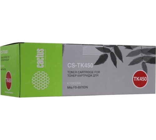 -/ Картридж лазерный Cactus CS-TK450 TK-450 черный (15000стр.) для Kyocera Mita FS-6970DN