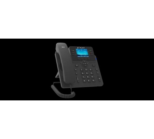 IP-телефон Flat-Phone B6: 6 SIP-аккаунтов, 2 порта 10/100/1000BASE-T (RJ-45), ЖК-дисплей, PoE IP-телефон Flat-Phone B6: 6 SIP-аккаунтов, 2 порта 10/100/1000BASE-T (RJ-45), ЖК-дисплей, PoE