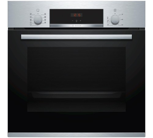 Встраиваемая электрическая духовка BOSCH 59.5x59.4x54.8 см, 66 л, гриль, конвекция, нержавеющая сталь