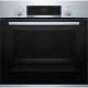 Встраиваемая электрическая духовка BOSCH 59.5x59.4x54.8 см, 66 л, гриль, конвекция, нержавеющая сталь