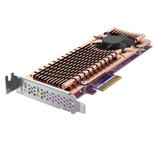 Адаптер QNAP QM2-2P-344A 2xM.2 22110\2280 PCIe (Gen3 x4) NVMe SSD, Low-profile and Full-height brackets incl Адаптер QNAP QM2-2P-344A 2xM.2 22110\2280 PCIe (Gen3 x4) NVMe SSD, Low-profile and Full-height brackets incl