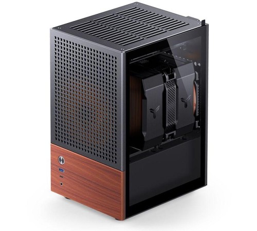 Корпус без блока питания/ Case JONSBO T6, Mini-Tower, 1x140mm, 1xUSB-A 3.0 + 1xUSB-C 3.2, mITX, wood panel + wooden handle Black Корпус без блока питания/ Case JONSBO T6, Mini-Tower, 1x140mm, 1xUSB-A 3.0 + 1xUSB-C 3.2, mITX, wood panel + wooden handle Black