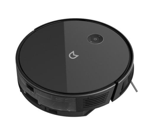 Робот-пылесос с гироскопом Robot vacuum IRBIS Bean 0421,2500 mAh,28W,3000Pa, Hyroscope, Black, charging stat, remote, roller brush & cloth for wet,2 in 1 water tank&dust collector, brushes 3,HE (потертости, следы эксплуатации)